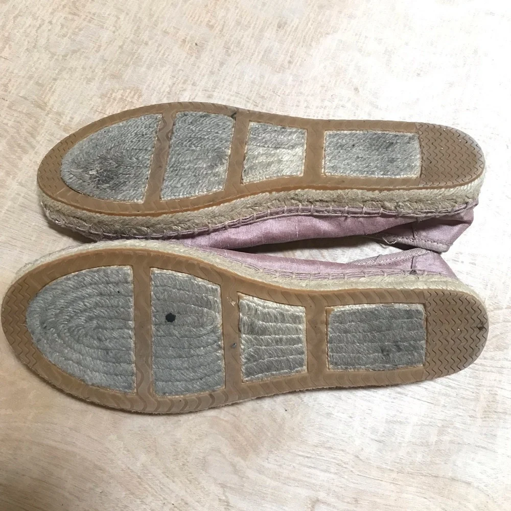 Vera Wang Espadrilles Pink Rhinestone Size 7.5